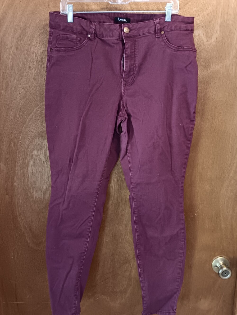 d. jeans Burgundy Stretch Skinny Jeans